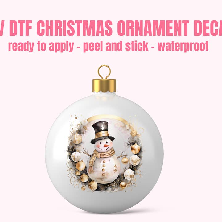 UV DTF CHRISTMAS ORNAMENT #3 for wholesale by One Stop Cups