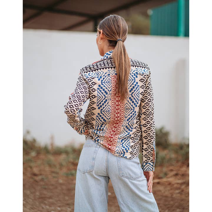 red Isla Bonita By SIGRIS Mallorca Shirt for wholesale on Faire