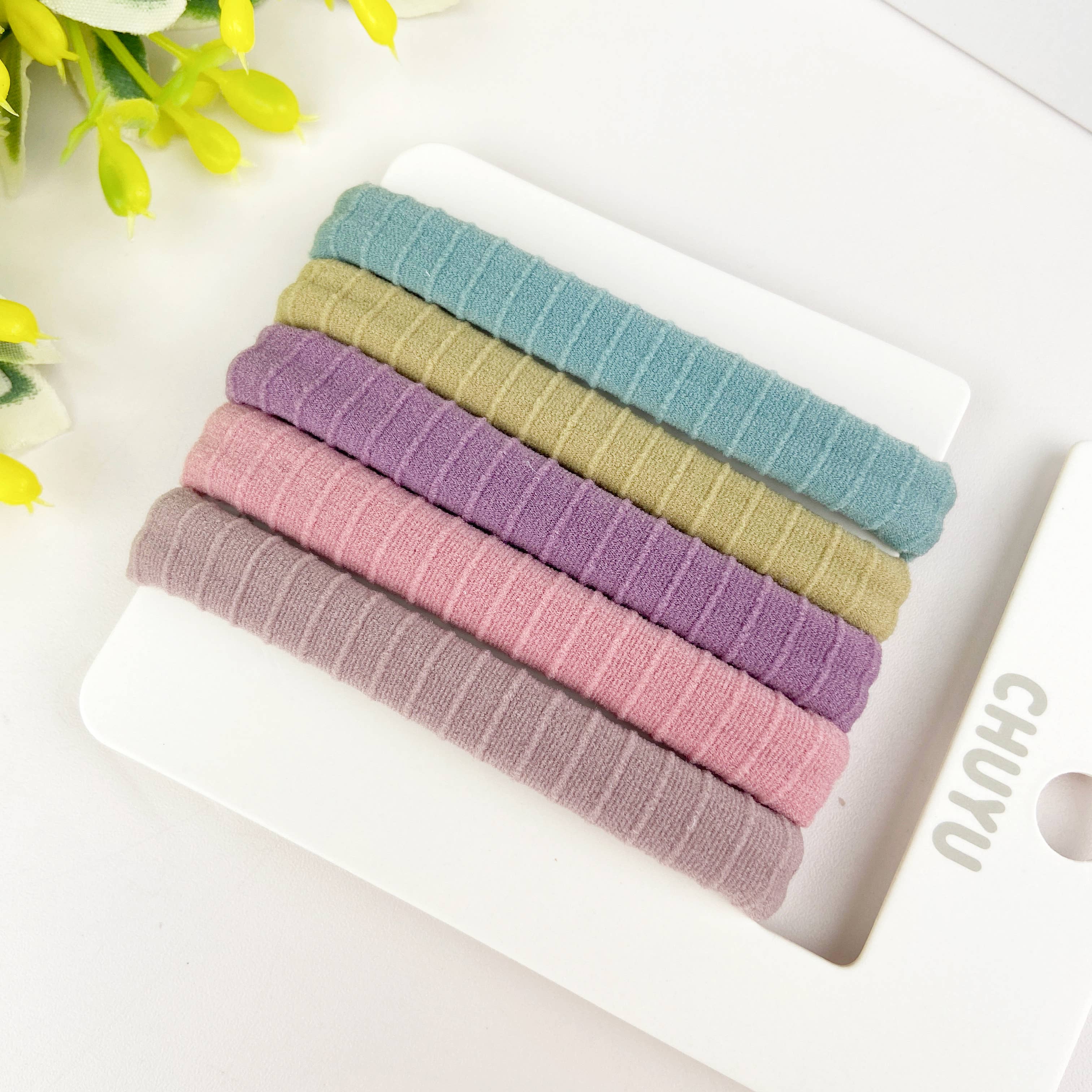 TheDivaSoap - Wholesale Hair Tie - 5pcs High elastic daily basic rubber band ponytail hair tie6