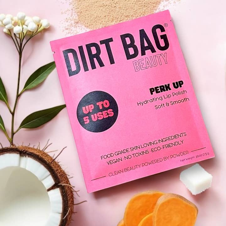 Dirt Bag Beauty - Wholesale Lip Treatment/Mask - Organic Hydrating Vegan Powder Lip Mask + PolishÂ