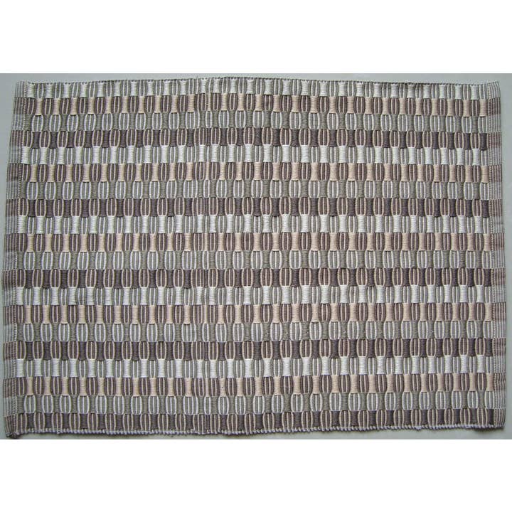 Napperon en polycoton - 13"x19" - Stripe Bubble - Beige pour la vente par Texstyles Deco Inc.
