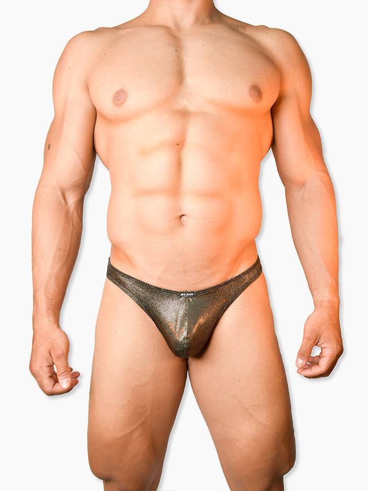 String tanga à paillettes pour hommes en or Byjou TBPORO02 pour la vente par Byjou and Duha