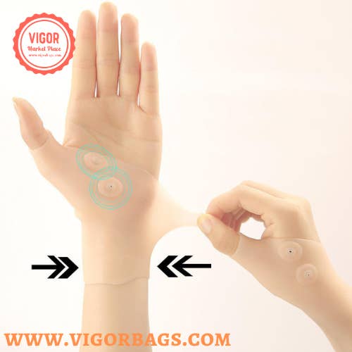 Couleurs Mix & Match Thérapie magnétique, support du poignet et du pouce, gel de silicone, arthrite en vente sur Faire