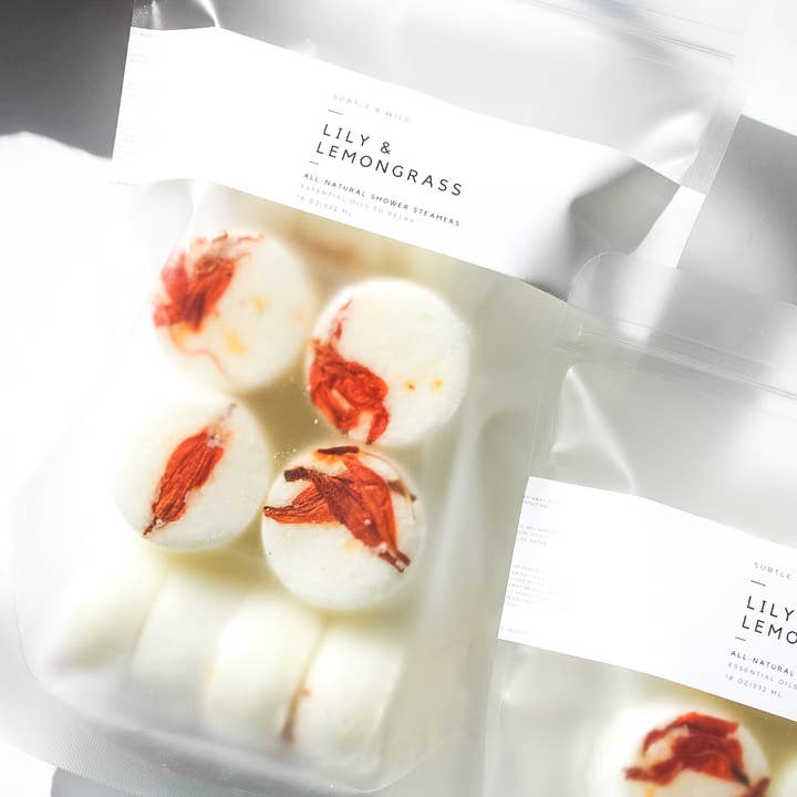 Subtle & Wild - Venta al por mayor Vaporizadores/bombas de ducha - 4 Vaporizadores de Ducha de Limón Lily|Vaporizador de Ducha|Bomba de Baño2