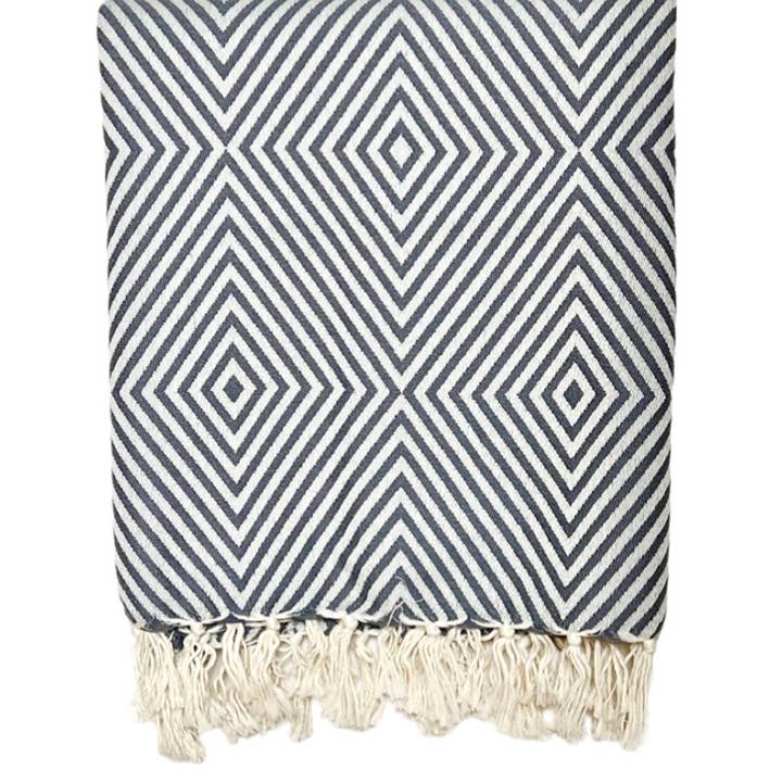 Lantara - Wholesale Throw Blanket - Plaid Oslo - Grey - Wool - 120x150cm