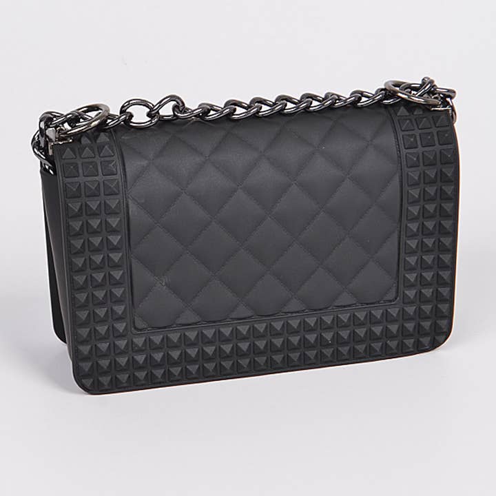 3AM BY H&D ACCESSORIES - Wholesale Crossbody Bag - Women's - Studded Monotone Clutch7