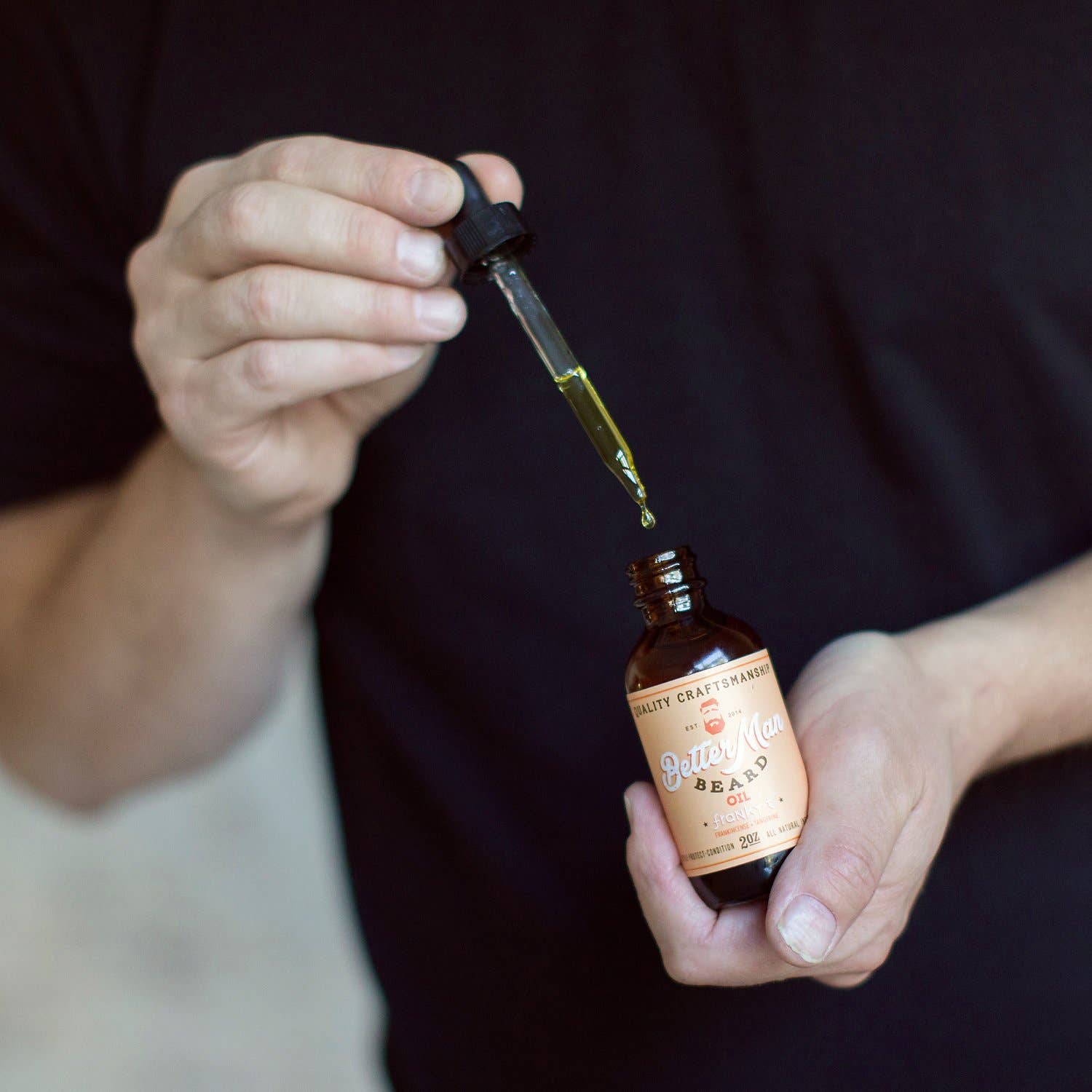 Better Man Beard - Wholesale Beard Styling Product - Franky T Beard Oil (Tangerine and Frankincense) 2