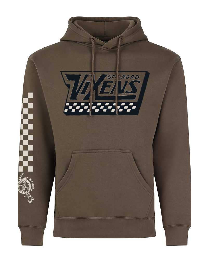 Off Road Vixens Clothing Co. - Wholesale Hoodie - Women's - Off the Wall Heavy Weight Hoodie - Brown8