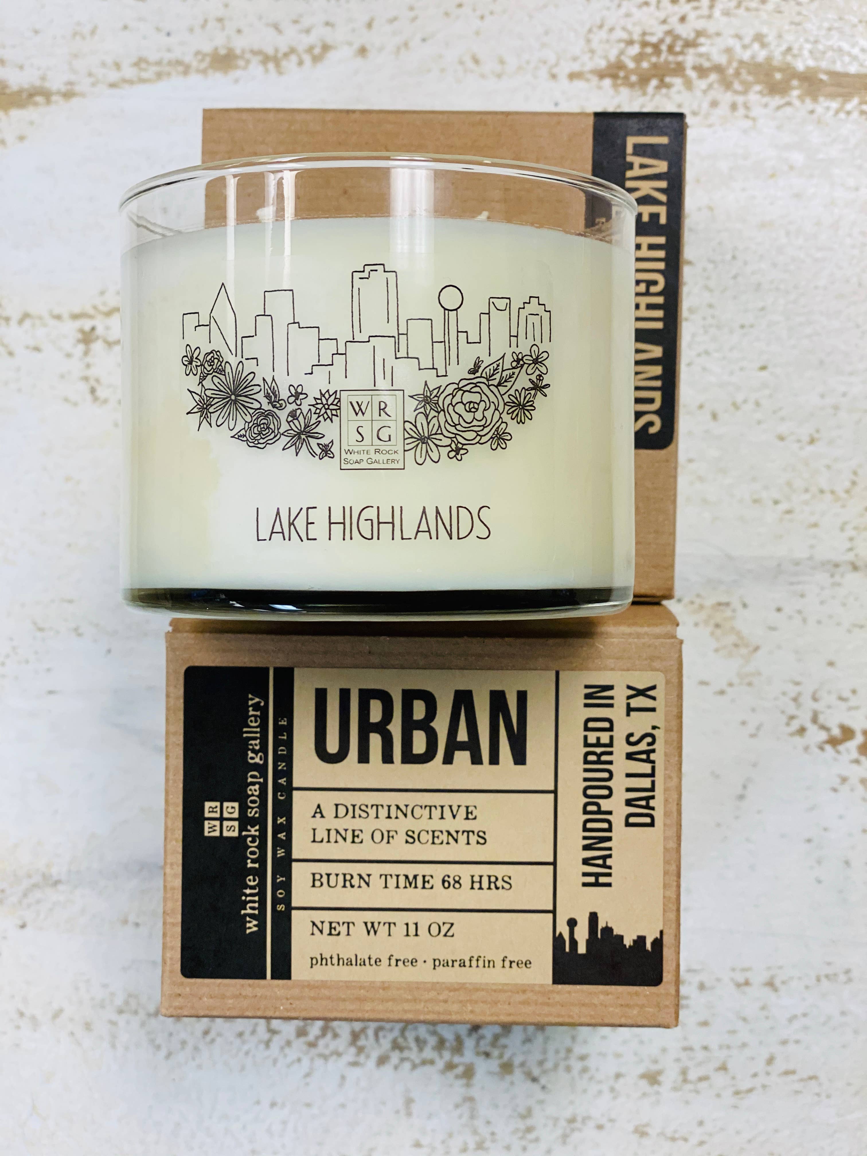 White Rock Soap Gallery - Wholesale Jar/Filled Candle - Soy Wax Candle Urban Collection10