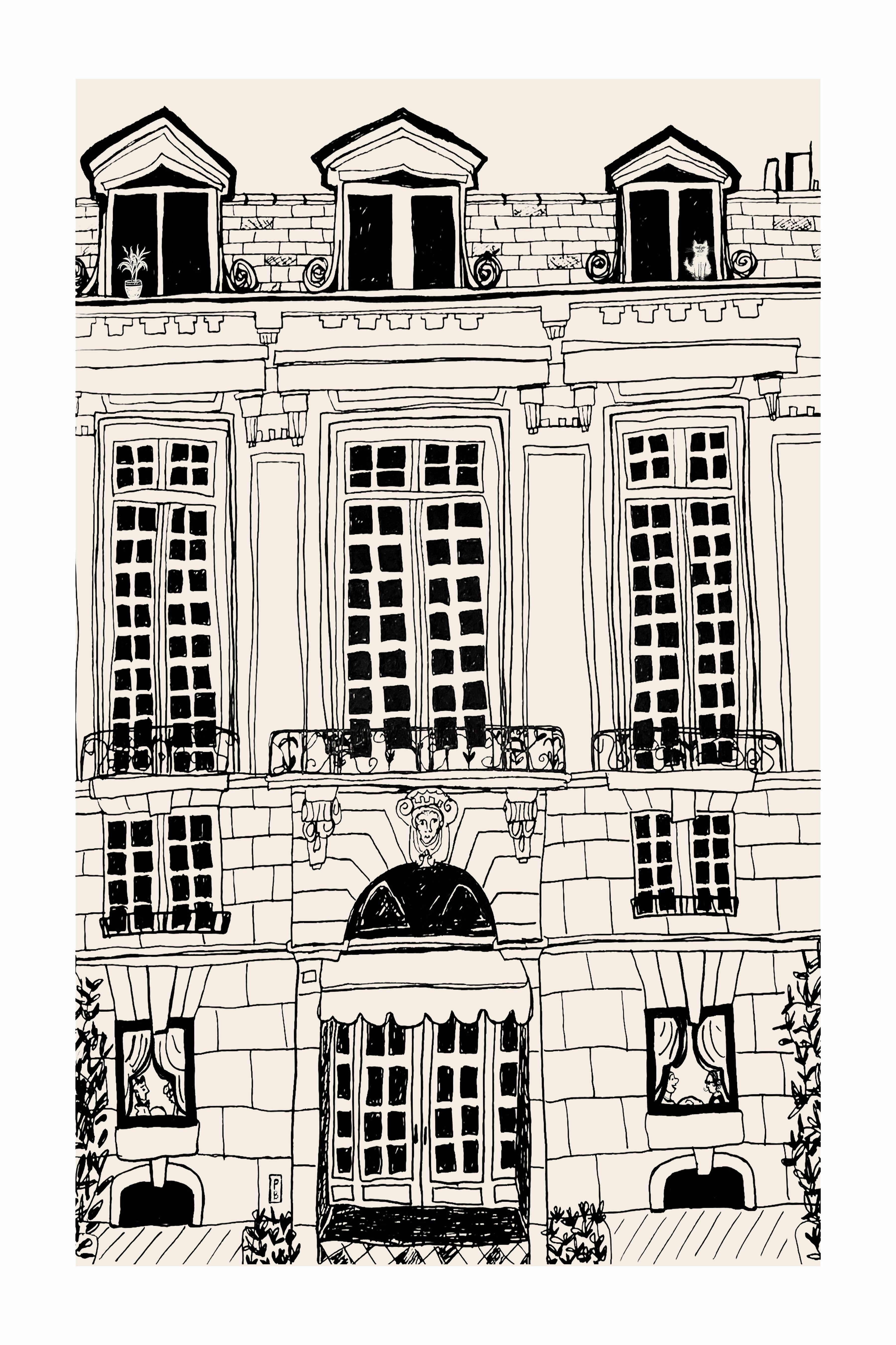 Pascale Berkowitz Studio Art - Wholesale Art Print - "Room Service", Giclée Fine Art Print2