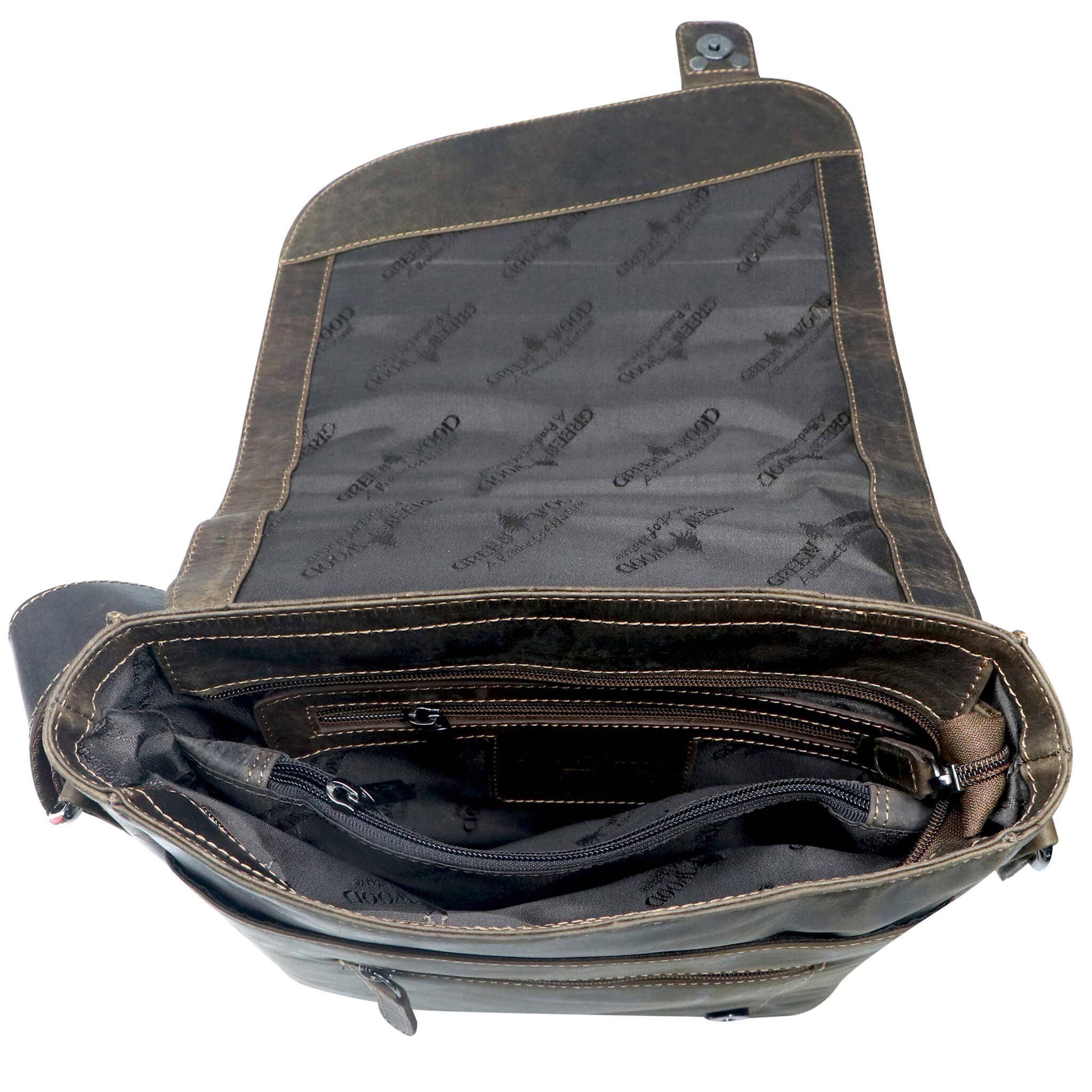 Greenwood - Wholesale Messenger Bag - Unisex - Hedwig A4 leather women's shoulder bag for men24