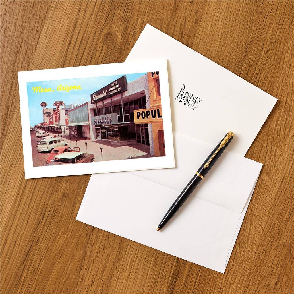 Found Image Press - Wholesale Stationery/Notecard Set - Greeting Card AZ-303 Downtown Mesa1