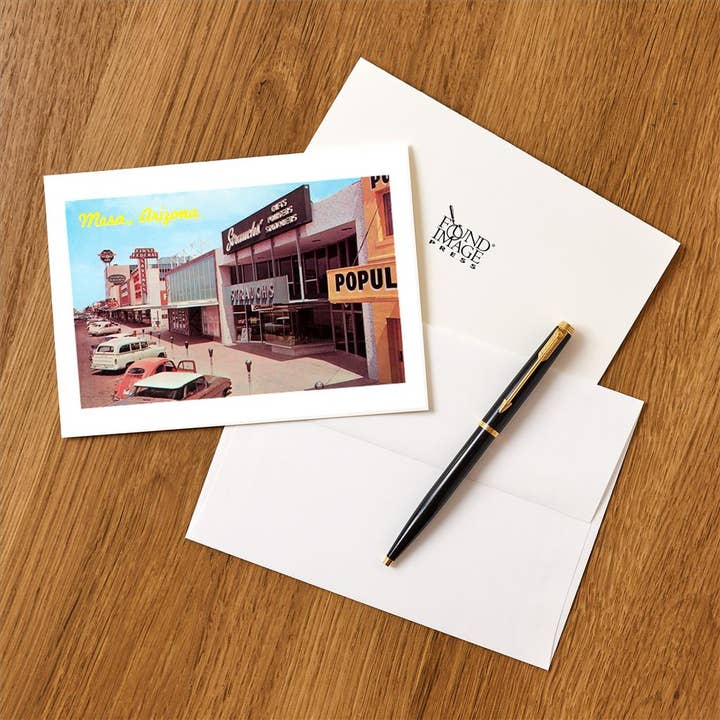 Found Image Press - Wholesale Stationery/Notecard Set - Greeting Card AZ-303 Downtown Mesa1