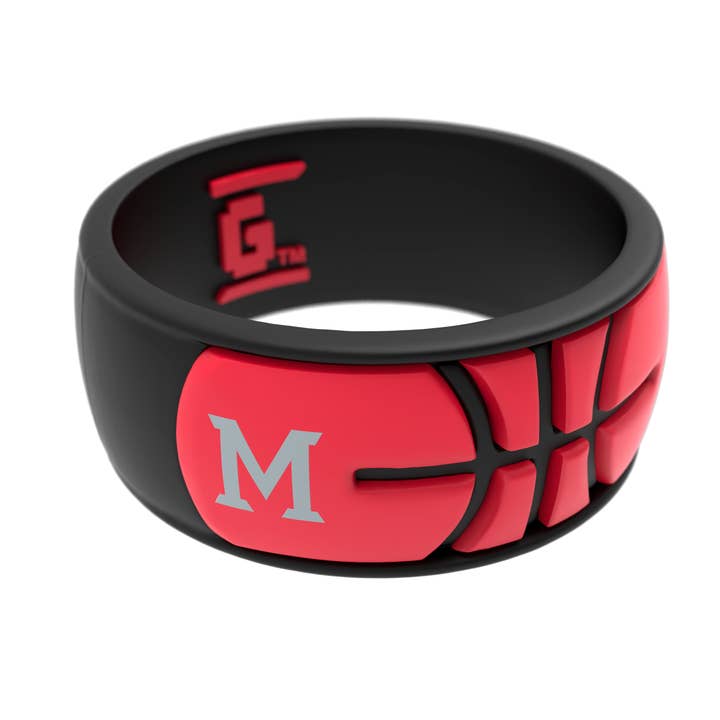 Miami (OH) Basketball Silicone Ring for wholesale by Gameday Global