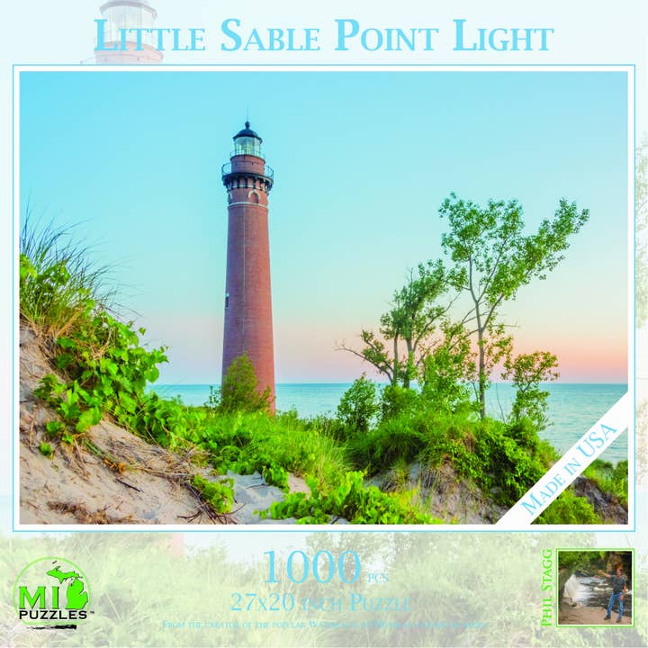 Little Sable Point Light - 1000 Piece Puzzle for wholesale by Phil Stagg Photography