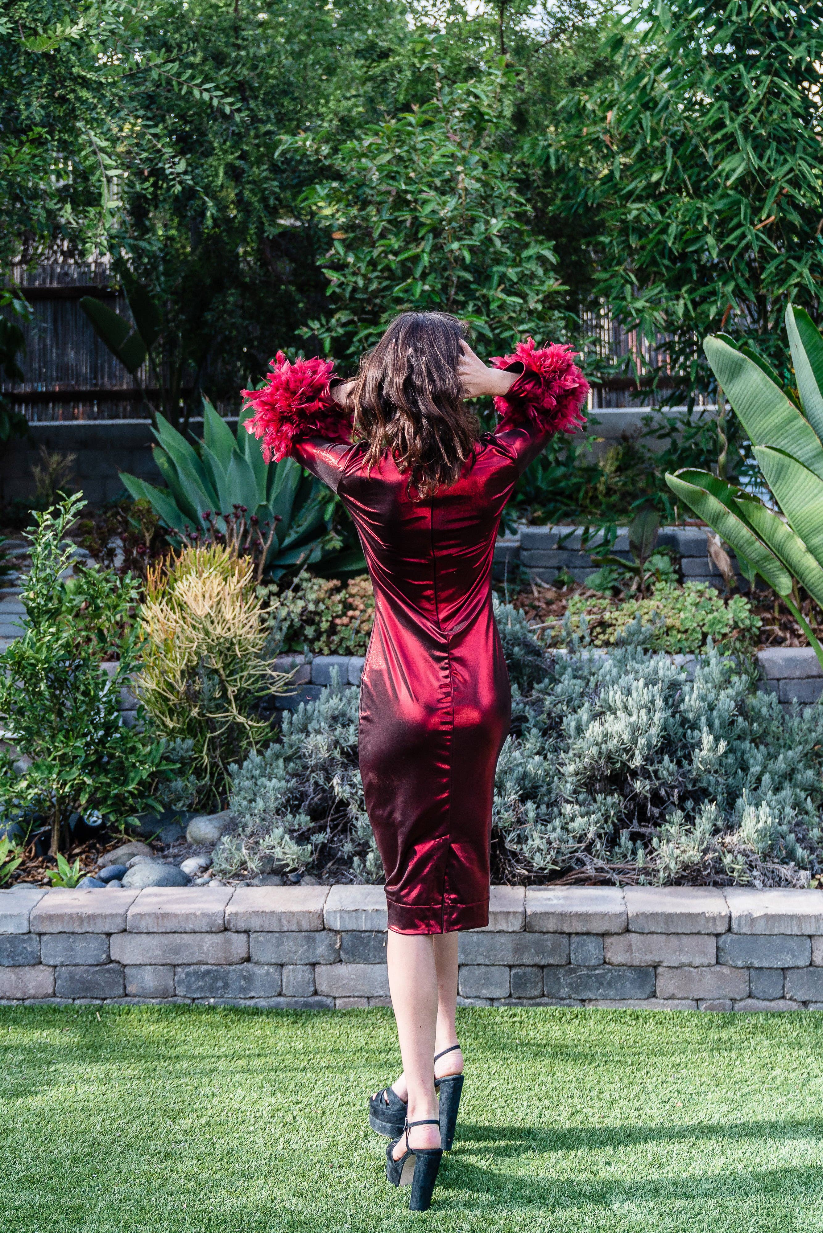 Jennafer Grace - Wholesale Dress - Women's - Julianne Dress in Electric Cherry6