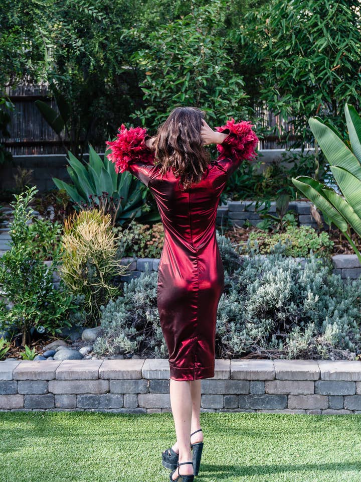 Jennafer Grace - Wholesale Dress - Women's - Julianne Dress in Electric Cherry6