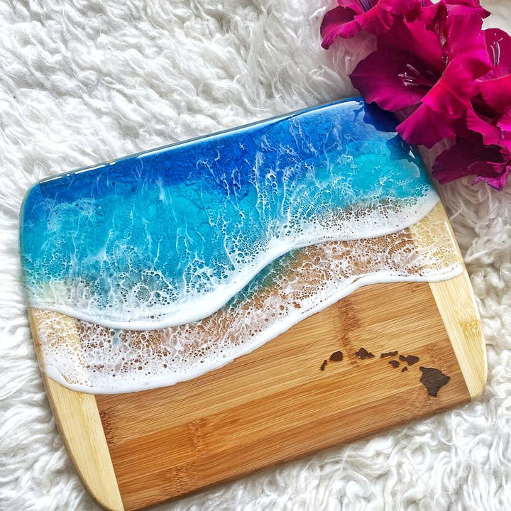 TBM Creations LLC - Wholesale Cheese Board - Hawaii Islands Cheese board | Maui made Charcuterie board