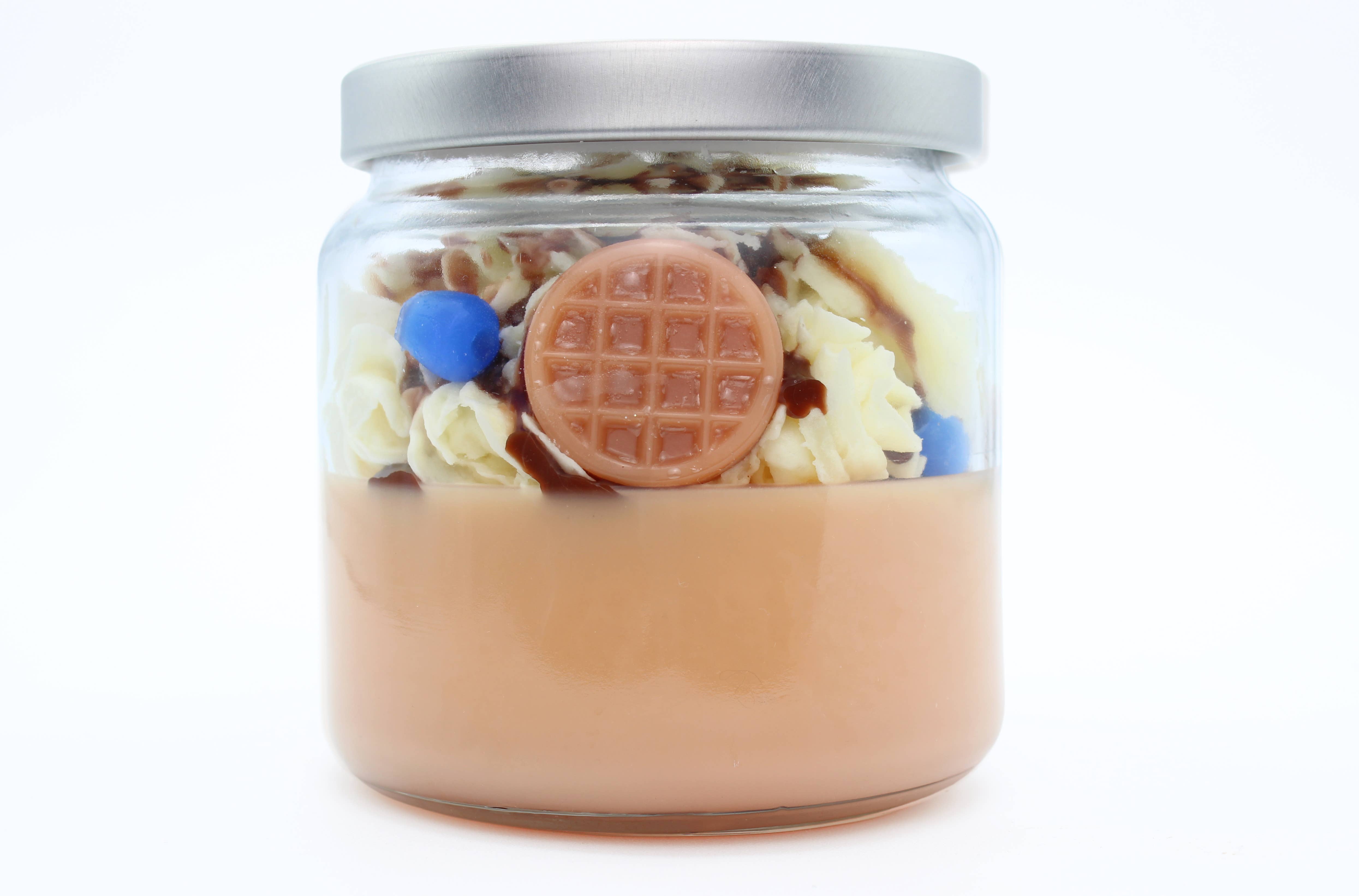 Winding Wick Candles - Wholesale Jar/Filled Candle - Upside Down 011 Candle, Waffles and Berries Dessert Candle1