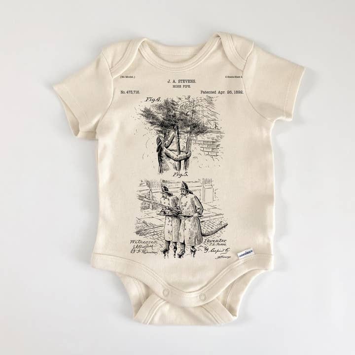 Pompier - Vêtements pour bébé garçon fille Body bébé drôle mignon nouveau-né pour la vente par North Fork Forager LLC