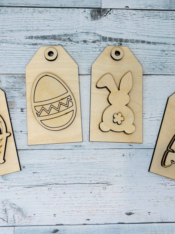 Easter Gift Tag DIY Wood for wholesale by B.VerStrat Designs