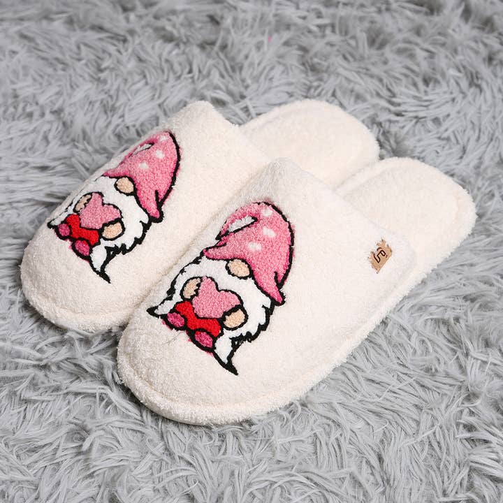 Wona Trading, Inc. - Wholesale Slippers - Women's - Dwarf Print Soft Home Indoor Floor Slippers