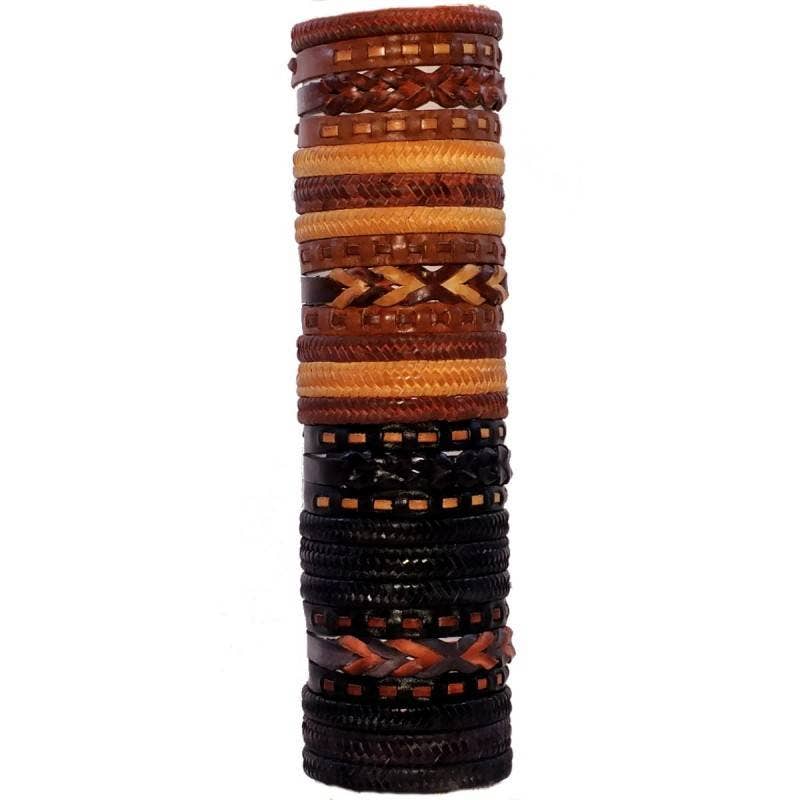 Bolero Piel - Wholesale Bangle Bracelet - Various bracelets handmade in leather and faux leather0