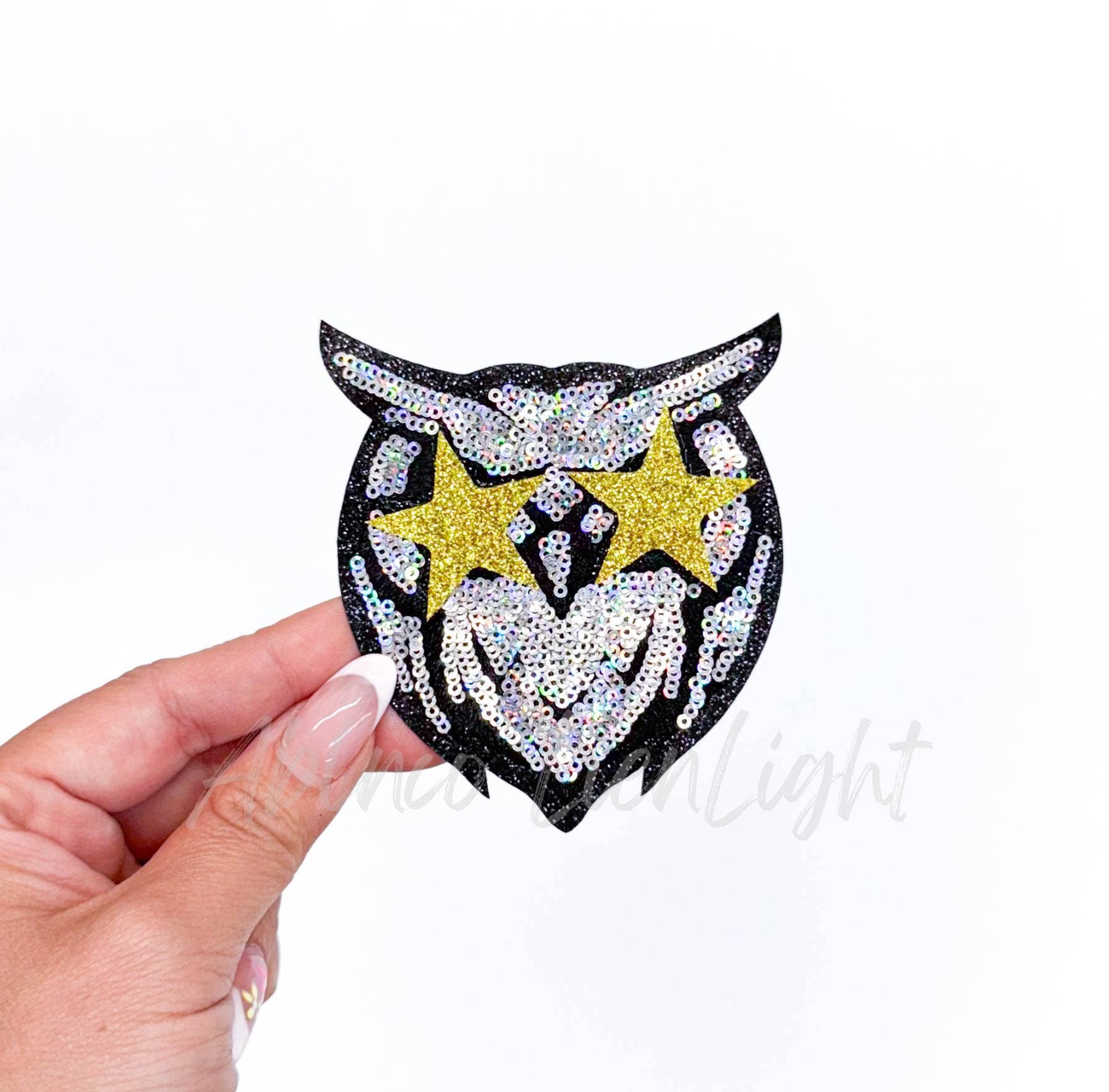 ABLNco - Wholesale Patch - Owl Mascot Gameday Sequin Patch - Small