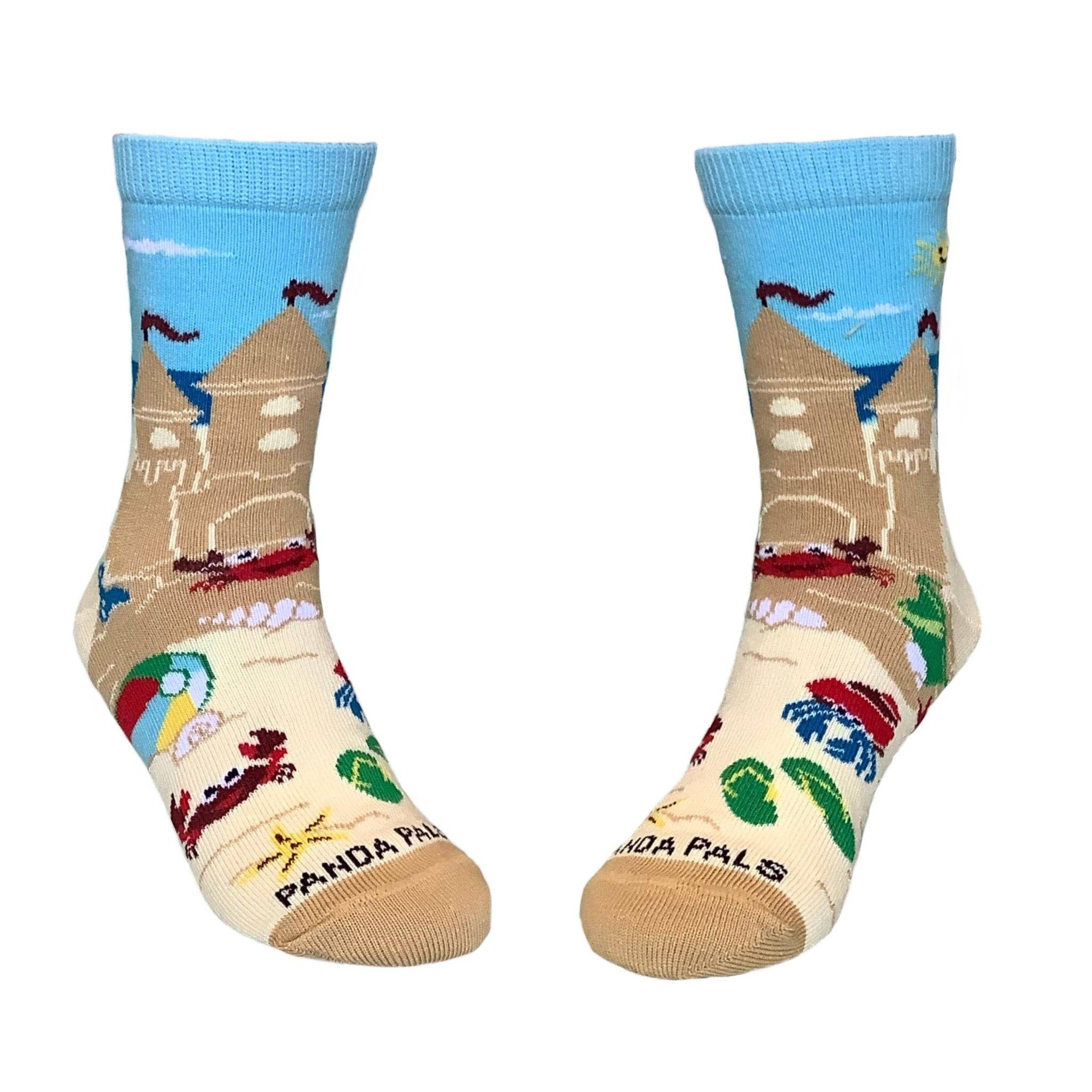Sock Panda – wholesale Socks – Child – Sand Castle Socks (Ages 3-7) from the Sock Panda4