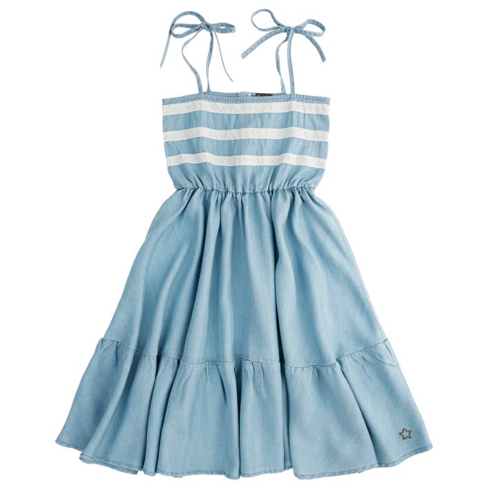 Tencel Kjole Blonder S30221 for engroshandel hos Tocoto Vintage