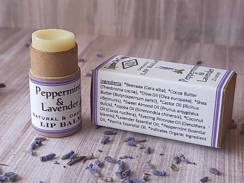 Superior Dry Goods - Wholesale Lip Balm - Peppermint & Lavender Lip Balm | Paperboard Tube | Organic3