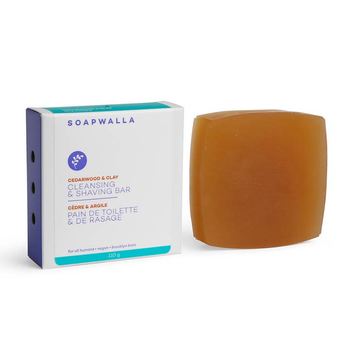 Soapwalla - Wholesale Bar Soap - Cedarwood & Clay Cleansing Bar, 110gr3