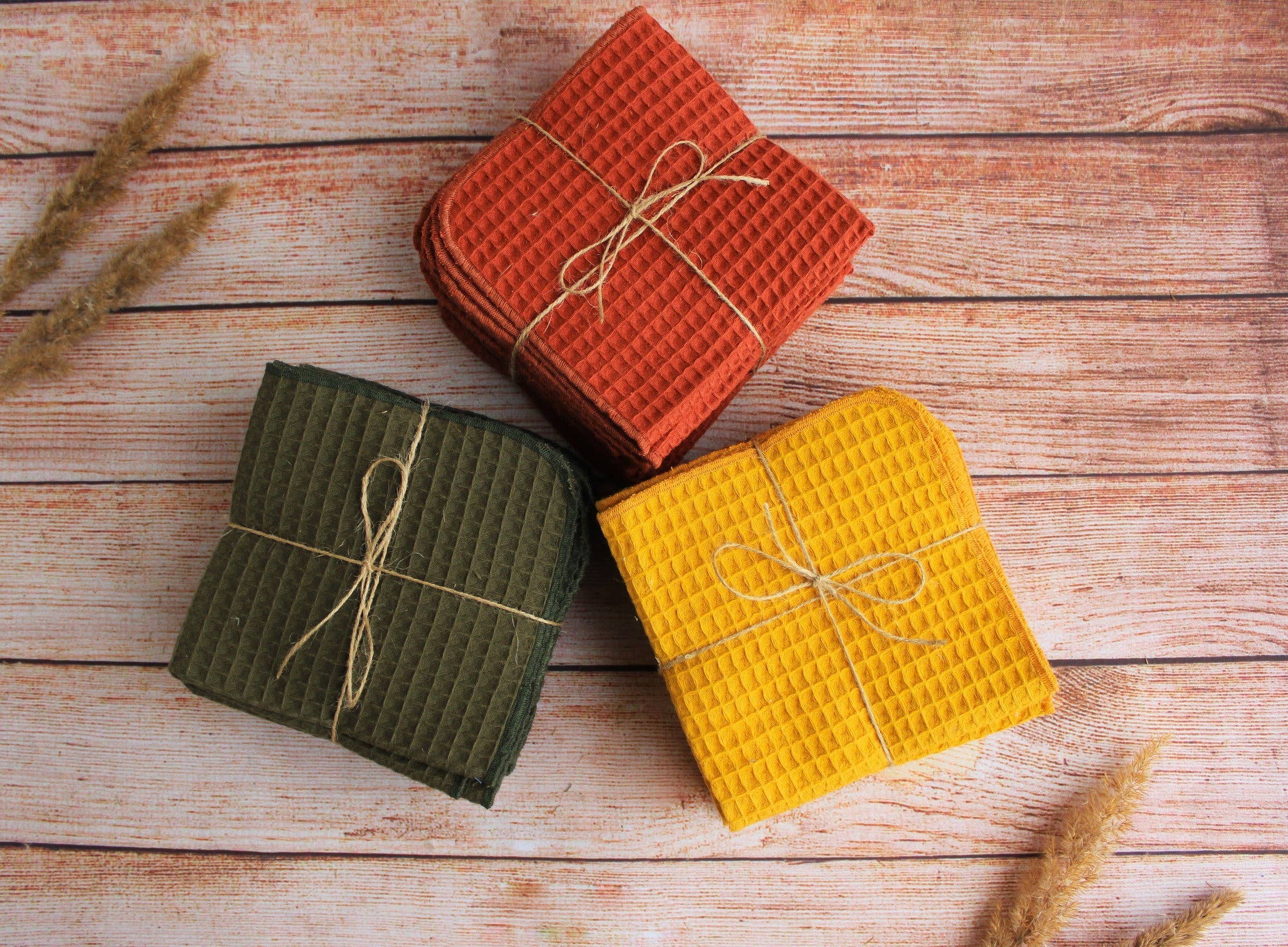 Bloom Pads – Engroshandel Køkkenhåndklæde – Små vaffel håndklæder 5-pak, køkkenklude/ vælg farve2