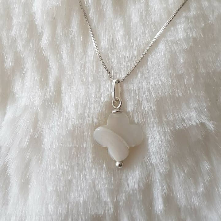 Alhambra pärlemor sterlingsilver för wholesale av les secrets de Louisette