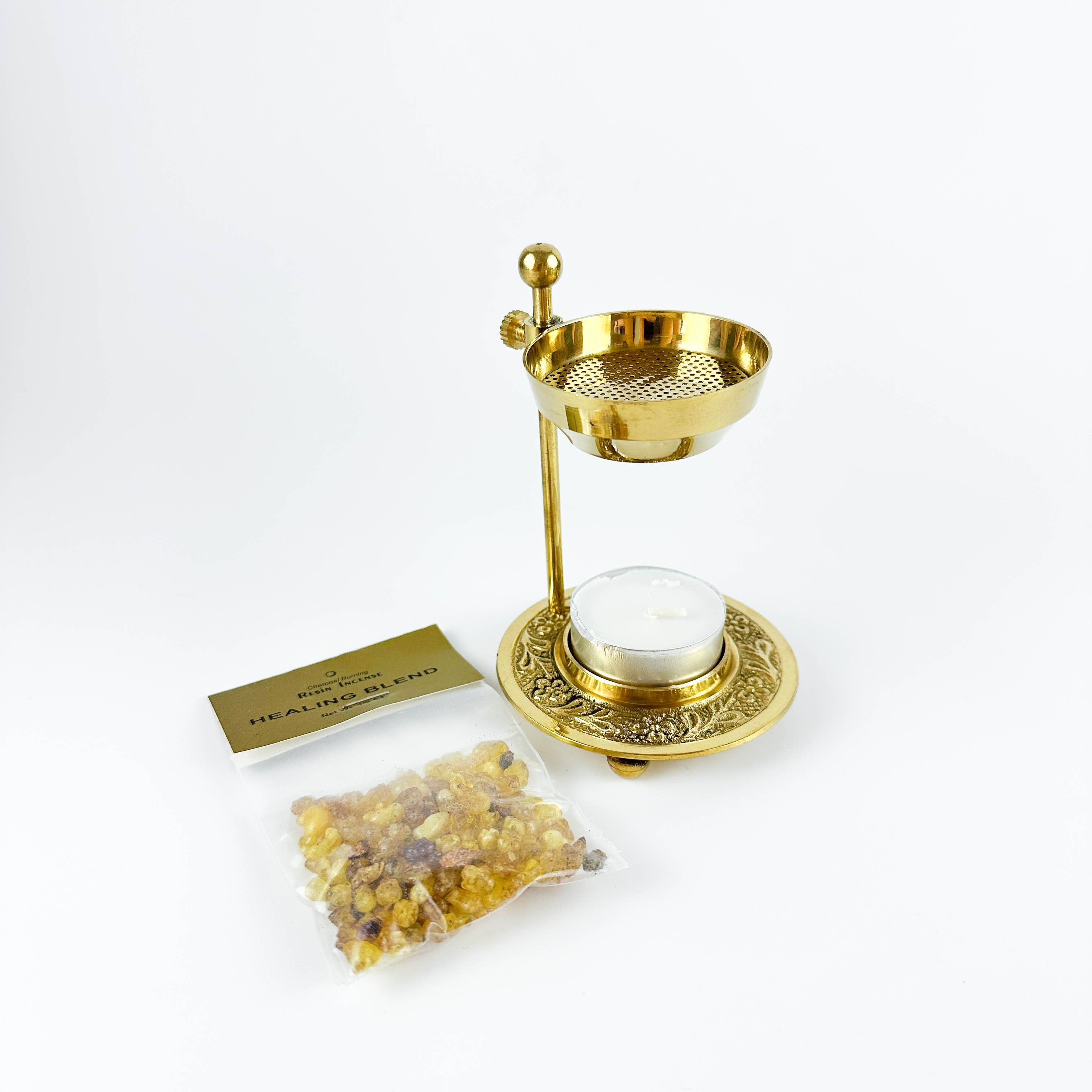 GREENROOTS USA LLC – Engroshandel Røgelsesholder – Messingharpiksbrænder 4,5 „H (brændeharpiks uden kul)6