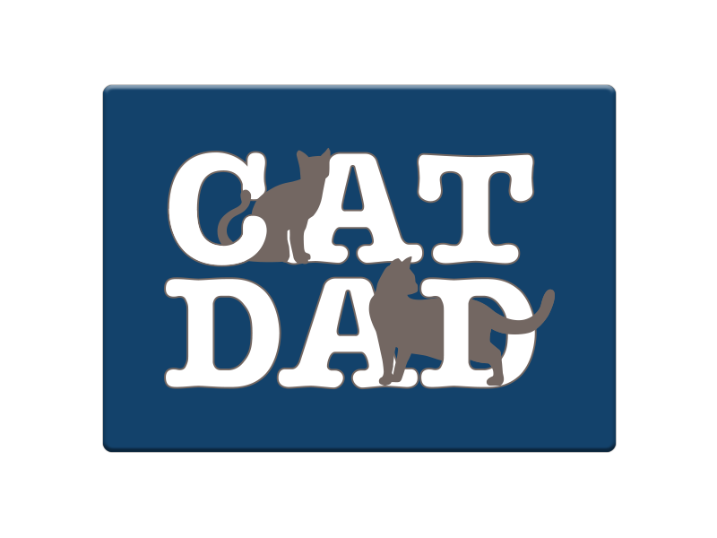 Dog Speak – wholesale Magnet – Rectangle Magnet - Cat Dad0