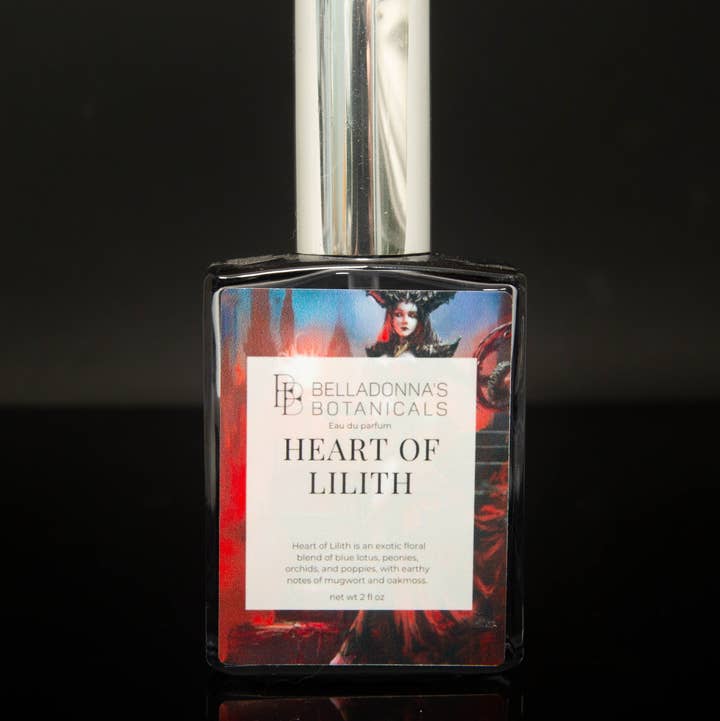Olio Profumato Cuore di Lilith per la vendita all'ingrosso da parte di Belladonnas Botanicals