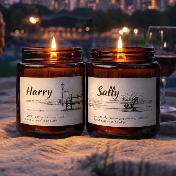 LIMITED EDITION: Harry & Sally Candle Duo for wholesale by Flatbush Granola Company