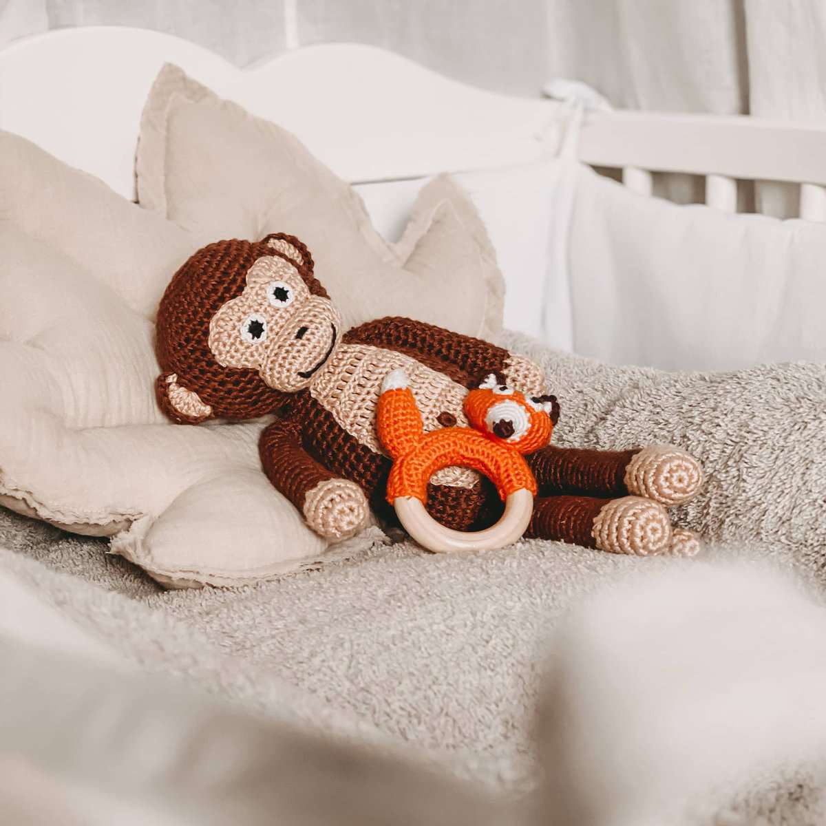 SindiBaba - Wholesale Stuffed/Plush Toy - Kids & Baby - Charlie monkey crocheted cuddly toy4