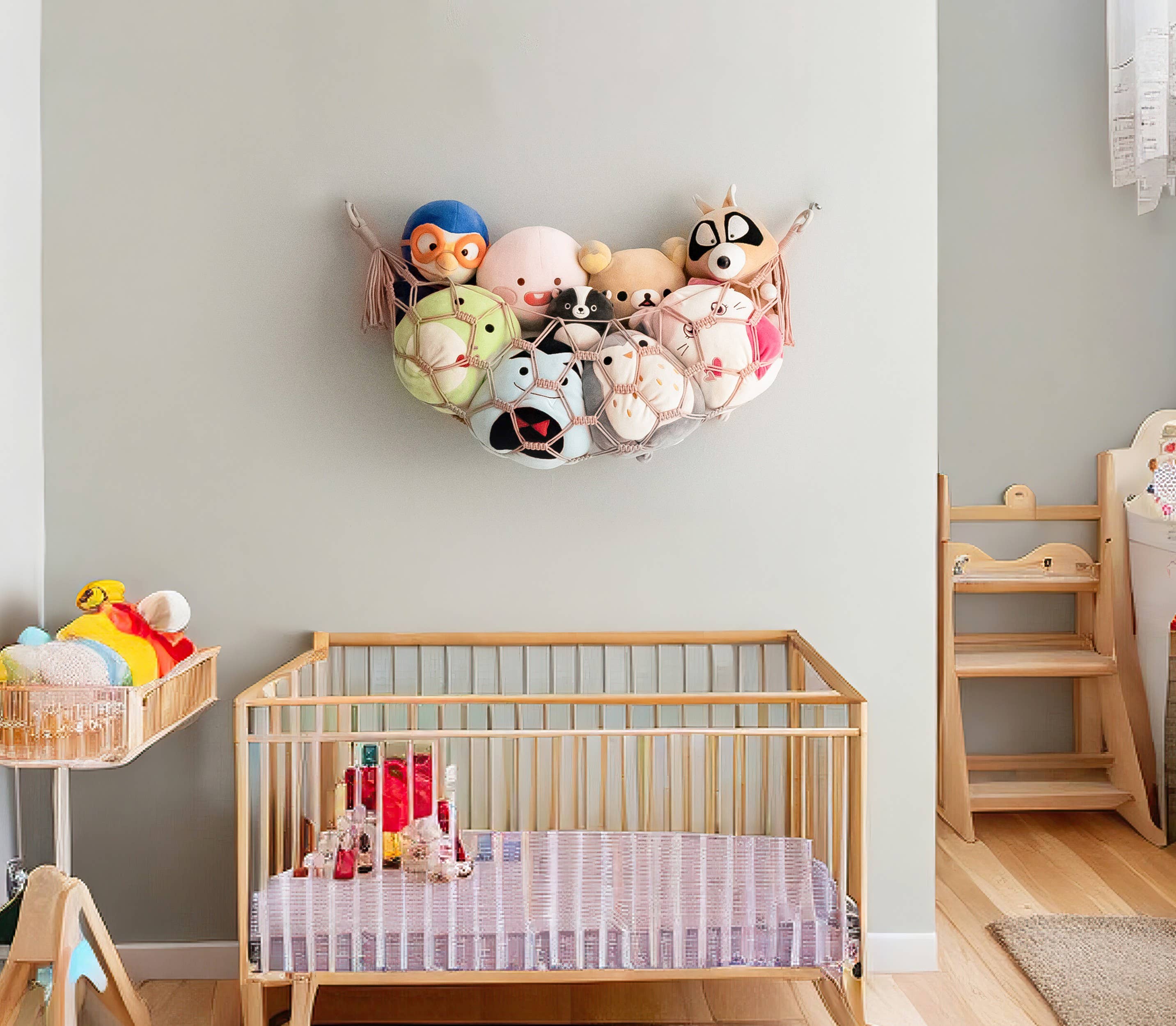 BeanDaikon – wholesale Toy storage box – Kids & baby – Boho Macrame Toy Storage Hammock I258