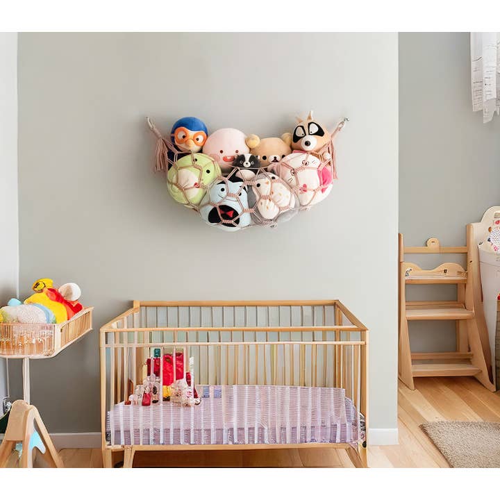 BeanDaikon – wholesale Toy storage box – Kids & baby – Boho Macrame Toy Storage Hammock I258