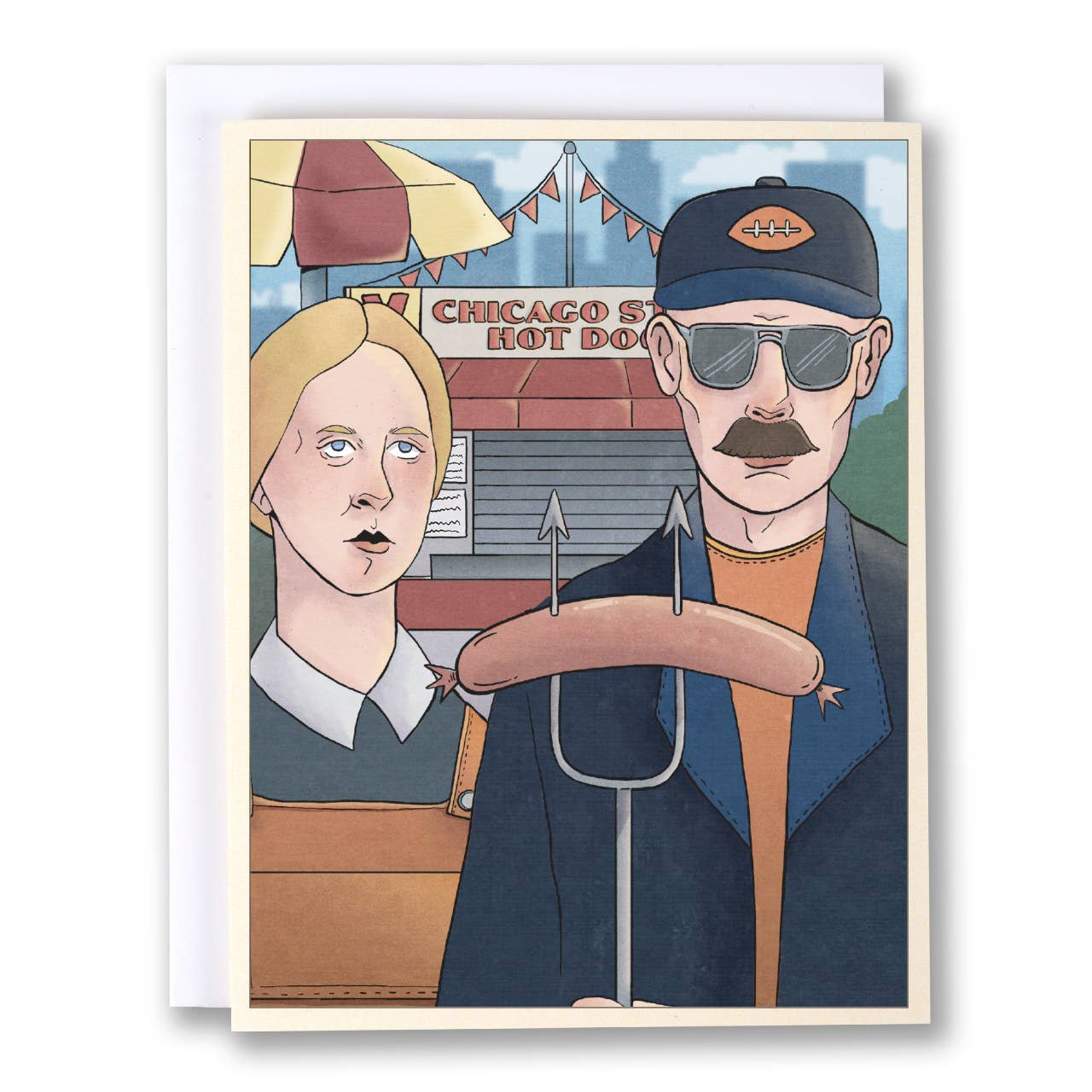 Transit Tees - Wholesale Everyday Greeting Card - Chicago Gothic - Greeting Card0