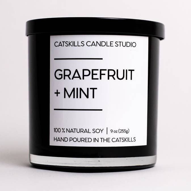 Grapefruit + Mint for wholesale by Catskills Candle Studio