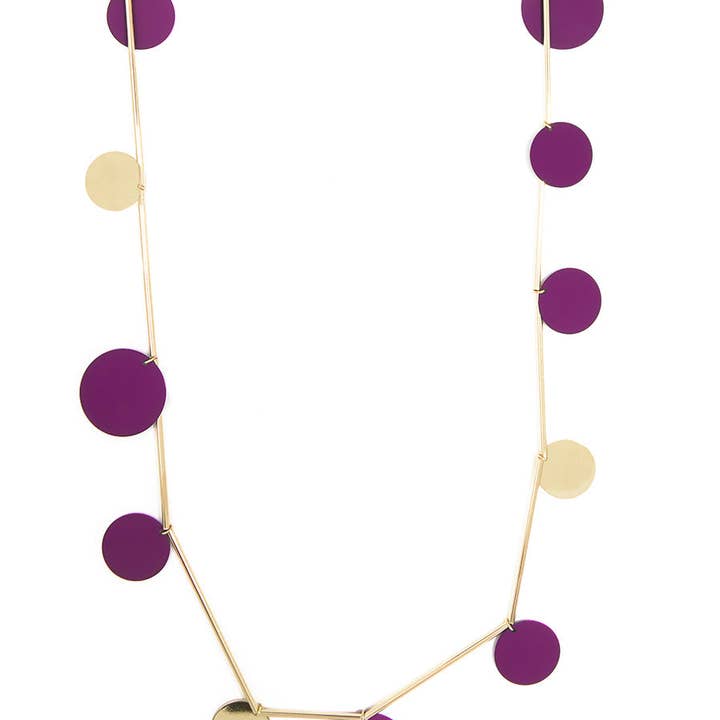 ZENZII Jewelry - Vendita all'ingrosso Collane a bavaglio - Collana Lunga a Cerchio Piatto1