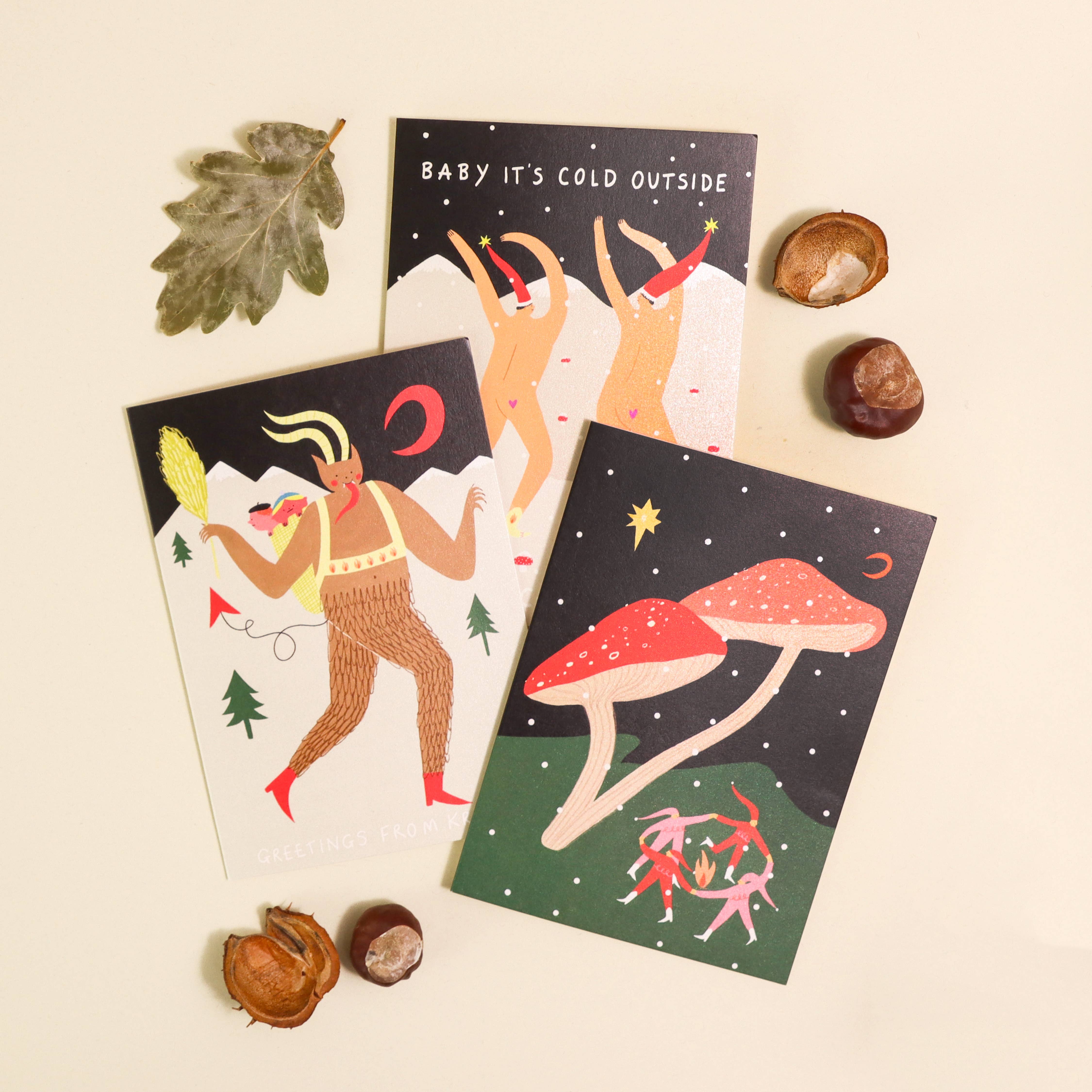 Little Black Cat Illustrated Goods - Wholesale Christmas Card - Baby It's Cold Outside Christmas Card | Cheeky Card | Funny6