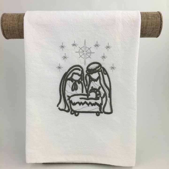 Küchentuch mit Weihnachtskrippe für den Großhandel von SongLily