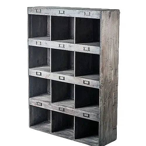 Vagabond Vintage – Engroshandel Pyntehylde – Ekstra stor rustik genbrugspine displayhylde1