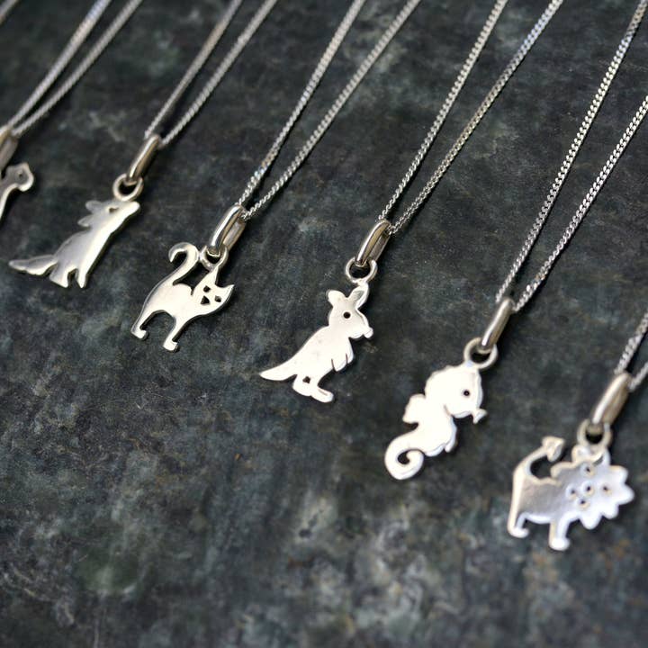 RoxyLab - Venta al por mayor Collar - Niños - Collar cocodrilo de plata esterlina