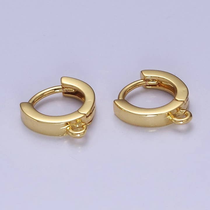 Gold Filled Earring Hoops Lever Back one touch w/ open link Lever Hoop earring Nickel free Lead Free for Earring Charm Making Findings L-734 for wholesale by Aim Eternal