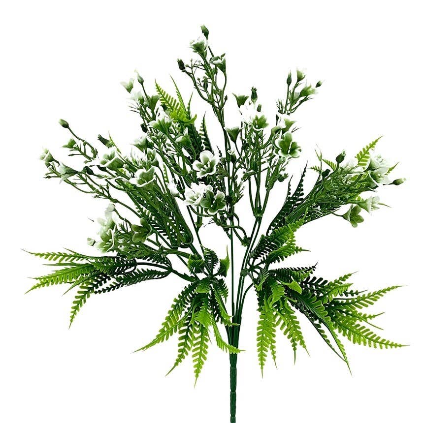 Aguilar Málaga - Vente Fleurs artificielles - R.Mini Florx7 en plastique crème 33 cm0